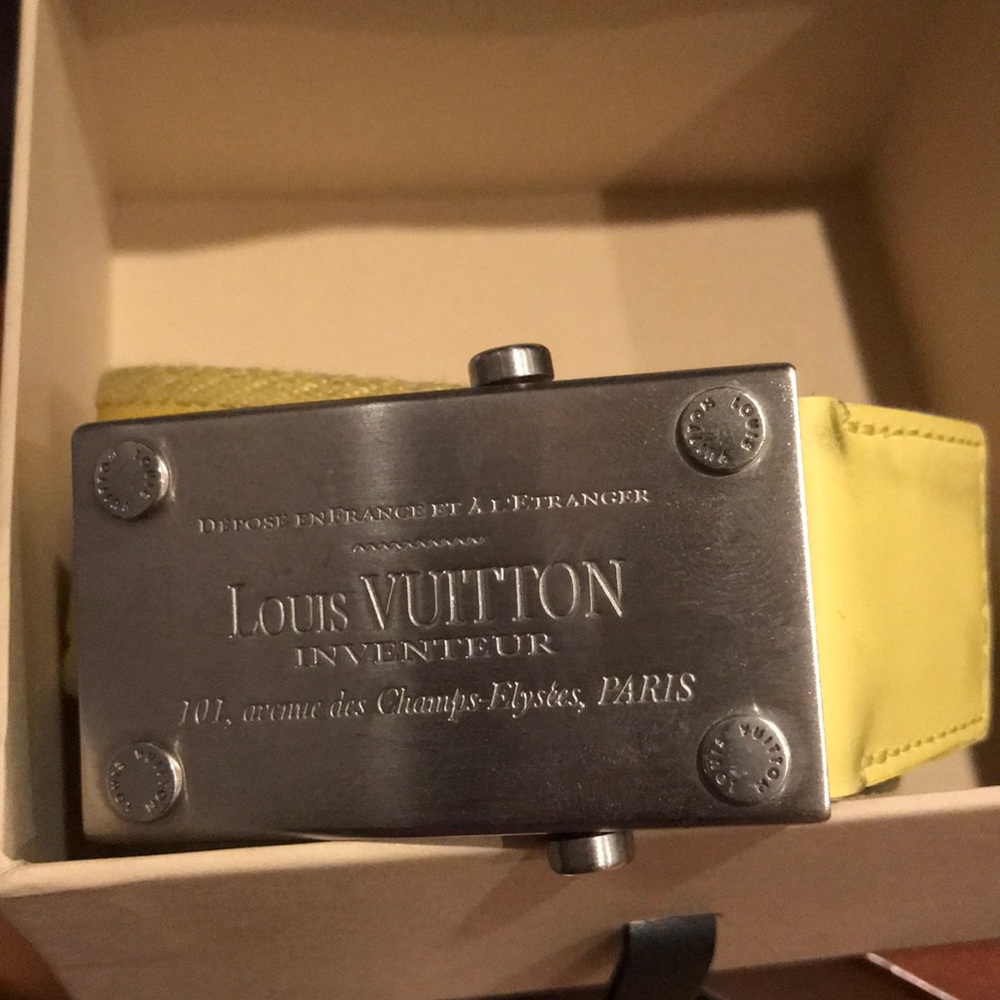 Louis Vuitton Yellow Belt